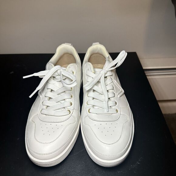 Vionic Womens Size 8.5 Wide Elise White Casual Leather Sneakers - Picture 6 of 16